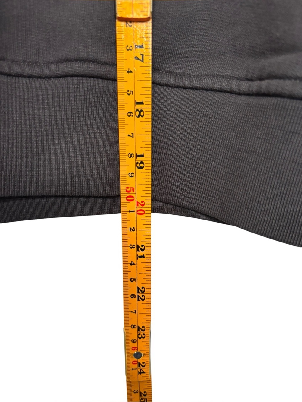 Ganni Black Cropped Sweatshirt with Yellow Logo - Picture 11 of 12